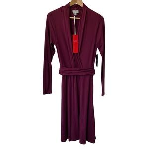 Pure Collection Soft Jersey Cranberry Dress Size 6 soft New With Tags Classic